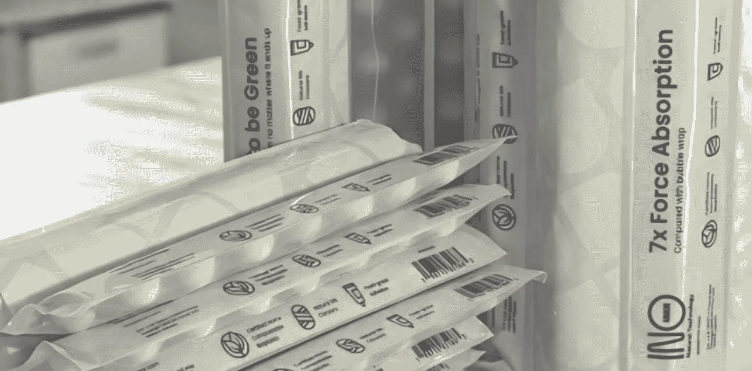 This blog explains why bubble wrap is outdated and how INO Armor® Protective Wrap outperforms it in every way. Traditional bubble wrap loses protection once bubbles pop and lingers in landfills for centuries, while INO Armor offers 7× more shock absorption, passes 7-foot drop tests, and is fully compostable.

It’s built from silk cocoons, kraft paper, and compostable bioplastic, creating a natural matrix that disperses impact far better than plastic bubbles. The wrap is reusable, comes in tear-off sections, and handles cleanly with no static or mess. It’s also safe for delicate and food-related items, unlike petroleum-based plastic wraps that can leave residue.

Beyond protection, INO Armor provides long-term value — fewer damaged items, less waste, and no landfill guilt. It excels with glassware, dishware, artwork, electronics, and oddly shaped items, offering professional-grade packing without environmental harm.

The takeaway: bubble wrap had its time, but INO Armor is the future of sustainable, high-performance packing protection.